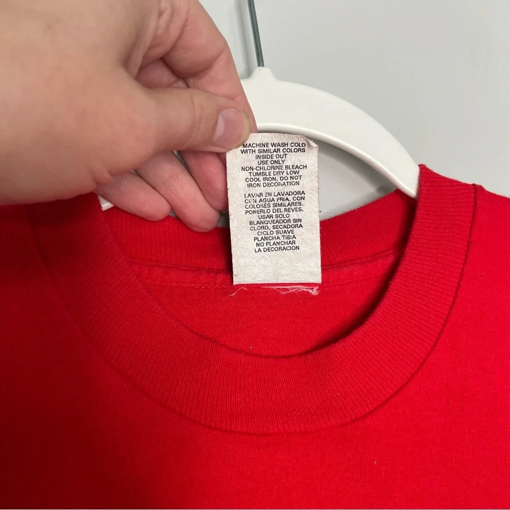 Vintage 90’s Disney‎ Mickey Mouse Club T-Shirt Jerry Leigh Medium Cotton Red